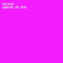 #F51CFF - Magenta / Fuchsia Color Image