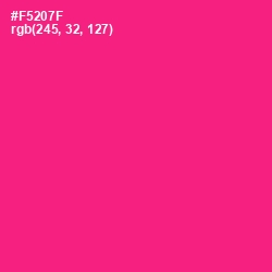 #F5207F - Rose Color Image