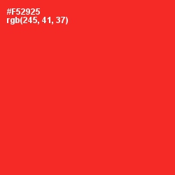 #F52925 - Alizarin Crimson Color Image