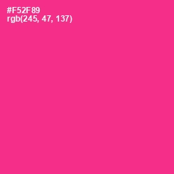 #F52F89 - Wild Strawberry Color Image