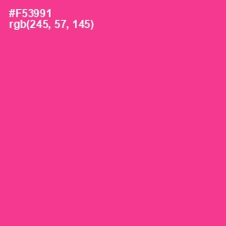 #F53991 - Wild Strawberry Color Image