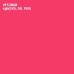 #F53A68 - Radical Red Color Image