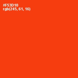 #F53D10 - Scarlet Color Image