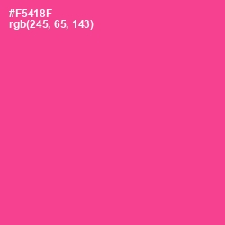 #F5418F - Violet Red Color Image