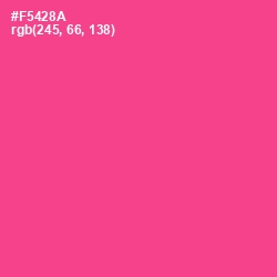 #F5428A - Violet Red Color Image