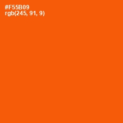 #F55B09 - International Orange Color Image
