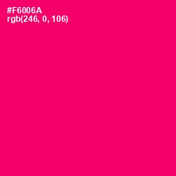 #F6006A - Rose Color Image