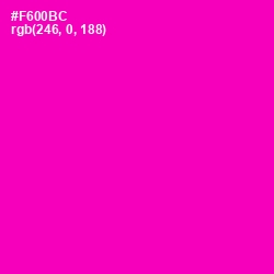 #F600BC - Hollywood Cerise Color Image