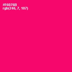 #F6076B - Rose Color Image