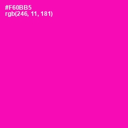 #F60BB5 - Hollywood Cerise Color Image