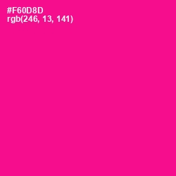 #F60D8D - Hollywood Cerise Color Image