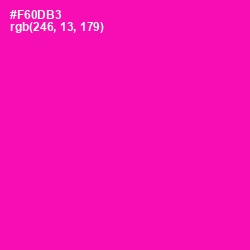 #F60DB3 - Hollywood Cerise Color Image
