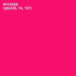 #F6106B - Rose Color Image