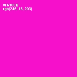 #F610CB - Shocking Pink Color Image