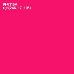 #F6116A - Rose Color Image