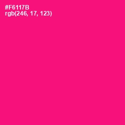 #F6117B - Rose Color Image