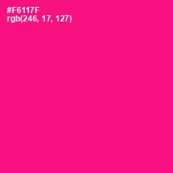#F6117F - Rose Color Image