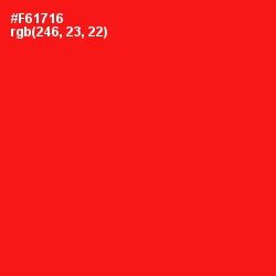 #F61716 - Red Color Image