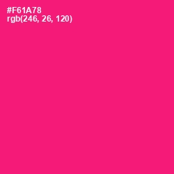 #F61A78 - Rose Color Image