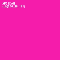 #F61CAB - Hollywood Cerise Color Image