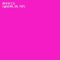 #F61CC5 - Shocking Pink Color Image