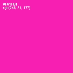 #F61FB1 - Hollywood Cerise Color Image