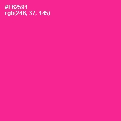 #F62591 - Wild Strawberry Color Image