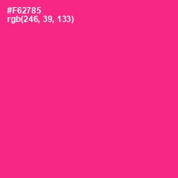 #F62785 - Wild Strawberry Color Image