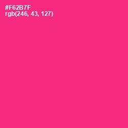 #F62B7F - Radical Red Color Image