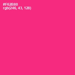 #F62B80 - Wild Strawberry Color Image
