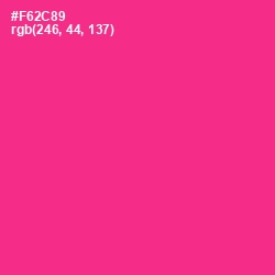 #F62C89 - Wild Strawberry Color Image