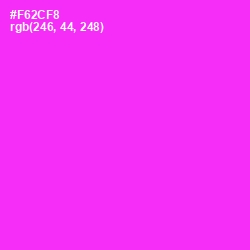 #F62CF8 - Magenta / Fuchsia Color Image