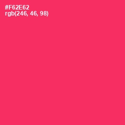 #F62E62 - Radical Red Color Image