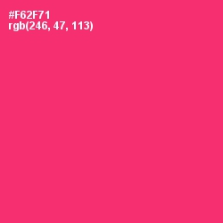 #F62F71 - Radical Red Color Image