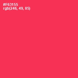 #F63155 - Radical Red Color Image