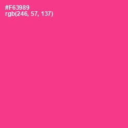 #F63989 - Wild Strawberry Color Image