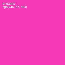 #F639B7 - Persian Rose Color Image