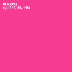 #F63B92 - Wild Strawberry Color Image