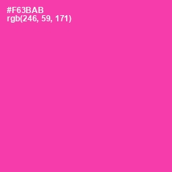 #F63BAB - Persian Rose Color Image