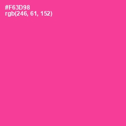 #F63D98 - Wild Strawberry Color Image