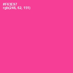 #F63E97 - Wild Strawberry Color Image