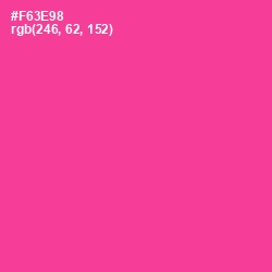 #F63E98 - Wild Strawberry Color Image