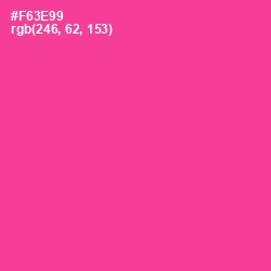 #F63E99 - Wild Strawberry Color Image