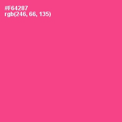 #F64287 - Violet Red Color Image