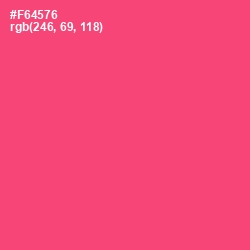 #F64576 - Wild Watermelon Color Image