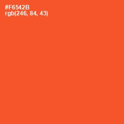 #F6542B - Flamingo Color Image