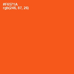 #F6571A - International Orange Color Image