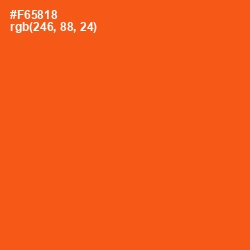 #F65818 - International Orange Color Image
