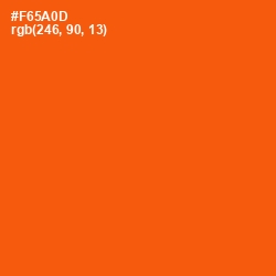 #F65A0D - International Orange Color Image