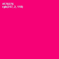 #F70276 - Rose Color Image